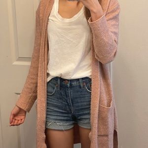 Light pink Madewell cardigan